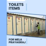 Toilets items for mela prayagraj